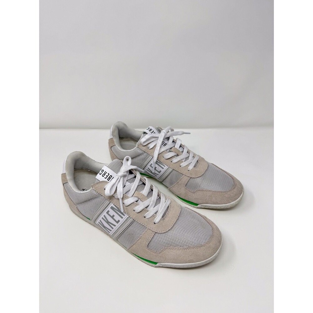 Bikkembergs Mens Shoes Beige Athletic Low Top Sneakers Suede B4BKM0088 US 11.5